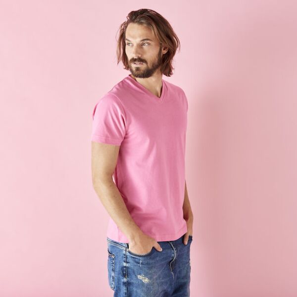 Miesten Luomu T-paita v-aukko Thumbnail